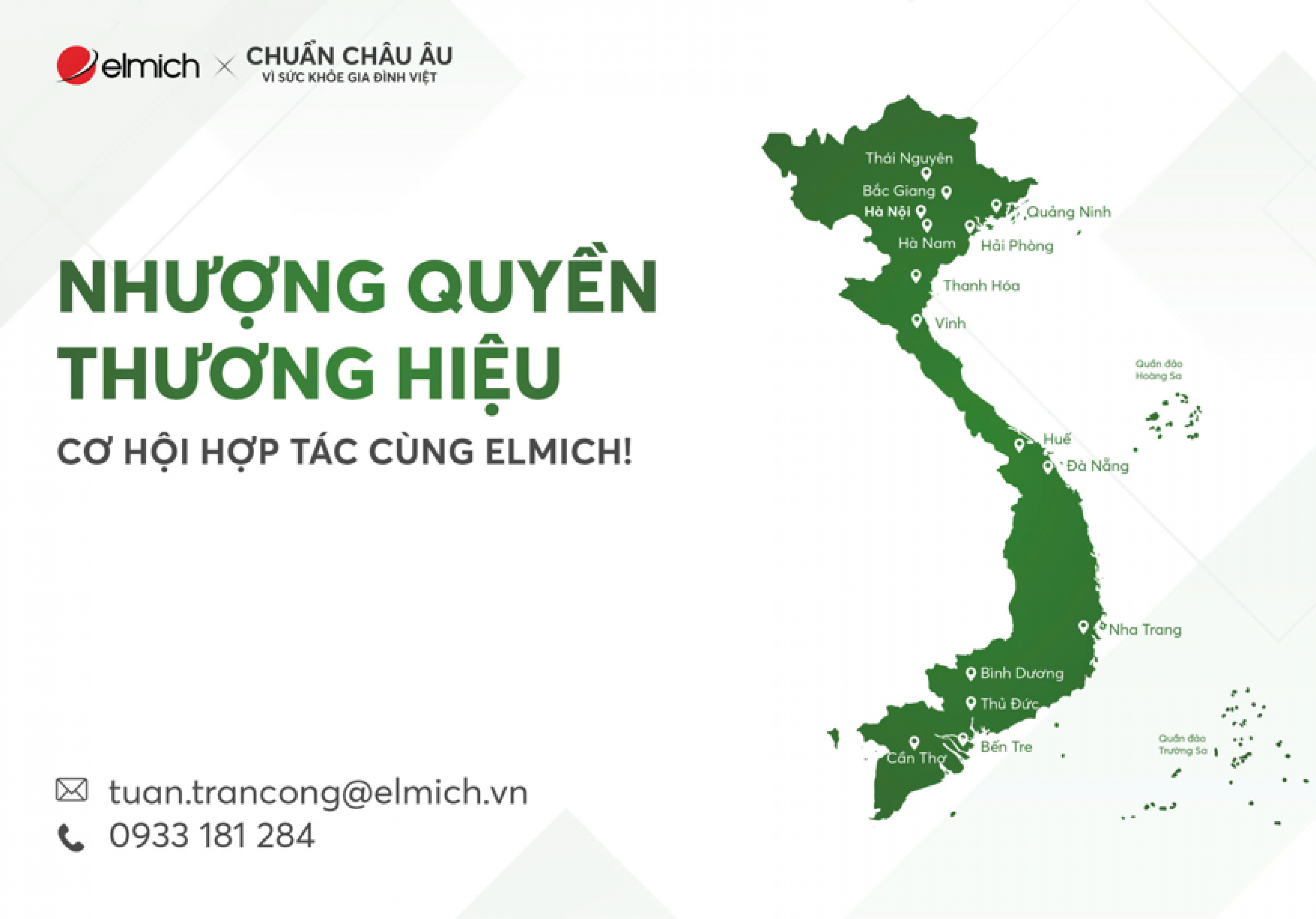 CƠ HỘI HỢP TÁC NHƯỢNG QUYỀN CÙNG ELMICH!