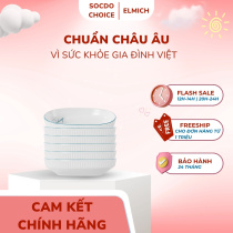 Bộ 6 đĩa chấm bầu dục Elmich Rosedesign EL-0262 và EL-0263 2 kích thước