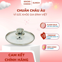 Vung kính chịu nhiệt Elmich EL2427OL size 16cm